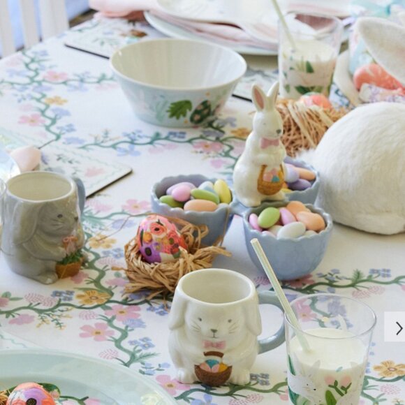 Pottery Barn Rifle Paper Co. Easter Ceramic Divided Candy Holder - Picture 3 of 9